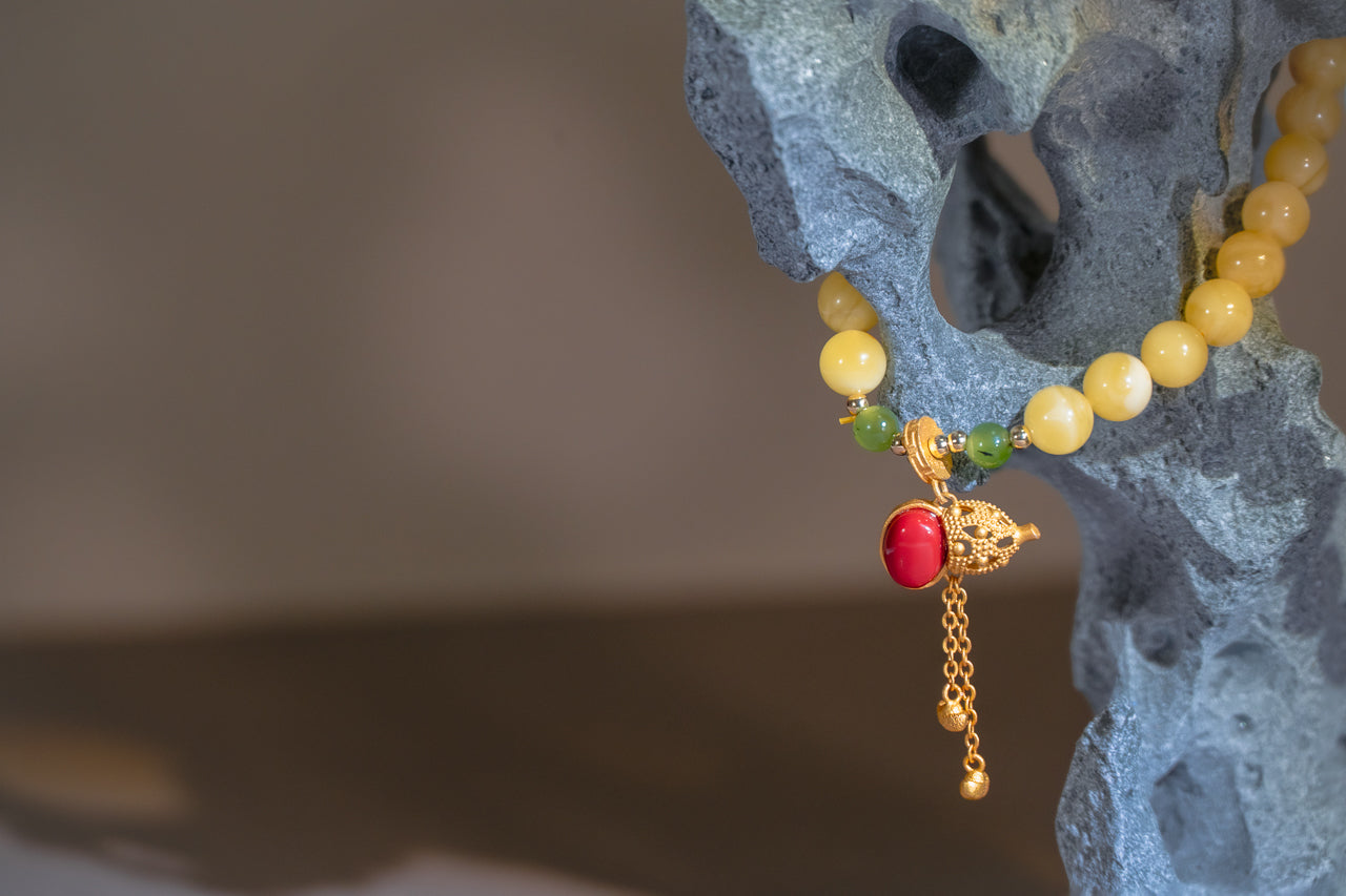 Golden Ocean's Blessing Necklace